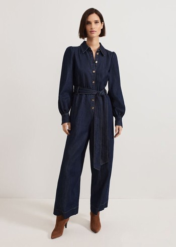 Phase Eight Gemma Denim Jumpsuit Indigo Australia | LG3260854